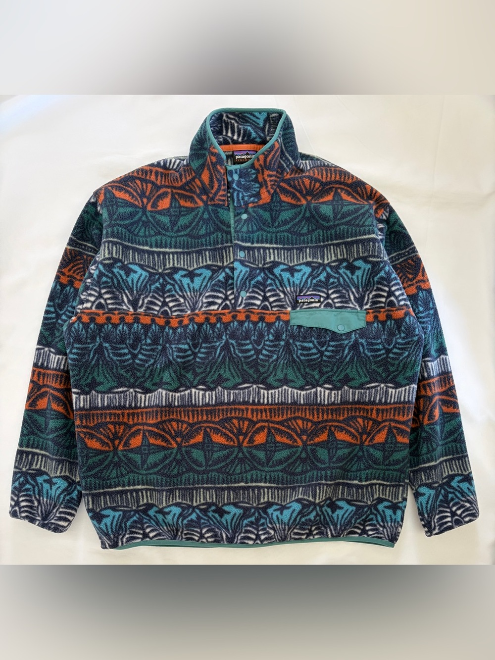 Patagonia Synchilla Fleece Pullover Men's Size XXL Tradewinds Big Stone Blue